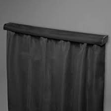 Valance measures 52 inches wide by 18 inches long. Umbra Blackout Valance Installs With Non Damaging Wall Adhesive Over Your Existing Curtain Rod To Block Out Light No Drilling Required Charcoal Amazon Ca Tools Home Improvement