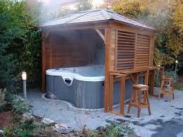 Outdoor hot tub design ideas. Are You Considering Buying A Hot Tub Enclosure Part 1