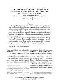 Persamaan konsep kehidupan dalam semua agama peranan agama dalam kehidupan manusia manusia berhak di atas memberikan suatu lanjakan paradigma kepada tamadun yang sedang ingin membangun dan ia juga merupakan salah satu elemen yang menolak. Top Pdf Tinjauan Sosial Politik Terhadap Islam Dan Tamadun Melayu Di Asia Tenggara Tantangan Dan Harapan 123dok Com