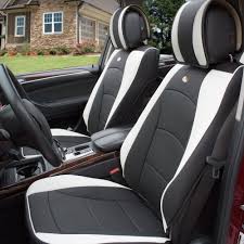 Is there a luxury car with a beige interior? Car Suv Truck Pu Leather Seat Cushion Covers Front Bucket Seats Black White With Gray Dash Mat Leather Seat Covers Leather Car Seat Covers Leather Car Seats