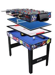 Ifoyo Multi Function 4 In 1 Combo Game Table Steady Pool Table Hockey Table Soccer Foosball Table Table Tennis Ta In 2020 Pool Table Multi Game Table Foosball