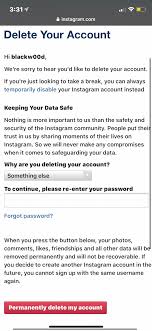 Go to the page for deleting an instagram account from a computer or mobile browser. How To Deactivate Your Instagram Account Or Delete It For Good