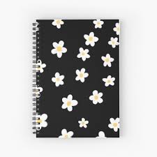 Tape the cover of the planner onto the backside of the cardboard cereal box in a few places so that it does not move. Daisies Doodles Pattern Spiral Notebook By Trajeado14 In 2021 Diy Notebook Cover For School Diy Notebook Cover Creative Notebooks