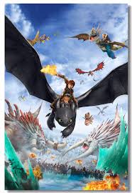 Custom Canvas Wall Mural How To Train Your Dragon Poster Night Fury Stickers Httyd Toothless Wallpaper Office Decoration 0854 Wall Stickers Aliexpress Night fury wallpapers by night fury fire on deviantart.