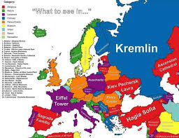 Map What To See In Autocompleted By Google For Each Country On This Map Oc Map Country Tourist Attraction