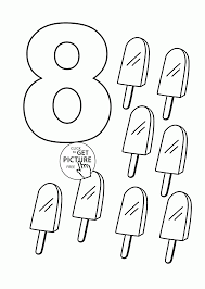 Number eight activity coloring page. Coloring Pages Counting Numbers