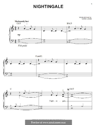 Maybe you would like to learn more about one of these? Nightingale By N Jones Nightingale Sheet Music Download Sheet Music