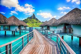 Bora Bora Island Underwater Bungalows Dream Vacations Vacation Trips Bora Bora