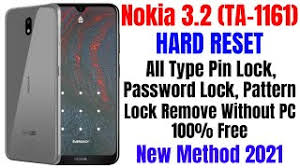 Unlock by reset · restart your nokia 3 in recovery mode. Nokia 3 2 Ta 1161 Hard Reset Ll All Type Pin Password Pattern Lock Remove Without Pc 100 Free For Gsm