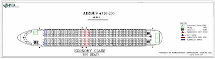 Airbus A320 100 200 Seat Chart Cabin Configuration V1 Seat