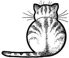 How To Draw Kitty Cats From The Back Easy Step By Step Drawing Tutorials For Kids Preschoole Cat Drawing Tutorial Drawing Tutorial Drawing Tutorials For Kids