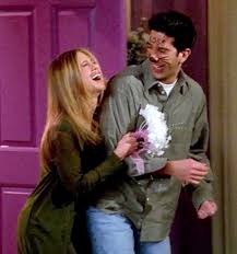 We replayed a classic passing notes; Jennifer Aniston Has Rocked A Wedding Dress 8 Times On Screen See Each One Here Friends Moments Friends Ross And Rachel Jennifer Aniston