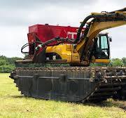 Amphibious Excavator – Pontoon Undercarriage