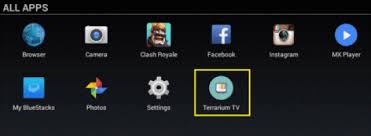 Check The Icon Of Terrarium Tv On Bluestacks Homepage Downloading Terrarium Tv For Pc Mac Laptop Android Emulator Terrarium