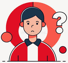 Man Thinking Red Question Mark Stock Illustrations