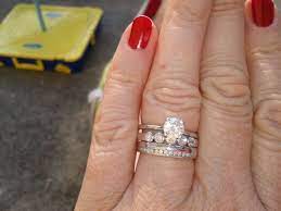 Does Anyone Wear Multiple Wedding Bands Show Me Weddingbee Multiple Wedding Band Wedding Bands Stacked Wedding Bands