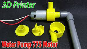 Build Powerful Water Pump 12volt With 775 Motor And 3d Printer Water Pump Motor Diy Water Pump Water Pumps