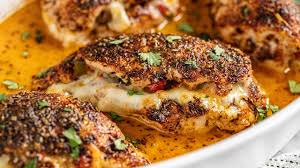 Healthy stuffed chicken breast recipes. Cajun Stuffed Chicken Breast