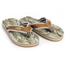 Gods Country Camo Footprints Flipflops At