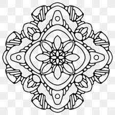 Circular Mandala Isolated For Henna Or Tattoo Floral Indian Mandala Png And Vector With Transparent Background For Free Download Mandala Flower Henna Wedding Drawing