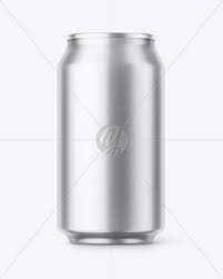 Download Metallic Aluminium Can Mockup Front View In Can Mockups On Yellow Images Object Mockups PSD Mockup Templates