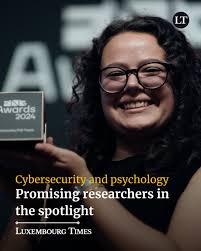 🧠 The annual FNR Awards celebrate excellence in Luxembourg research, and  this year, two young academics were honored with the "Outstanding PhD  Thesis" prize. Mila Hall, a psychotherapy researcher, focuses