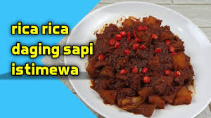 Resep Rica Rica Daging Sapi Pedas Manis Youtube