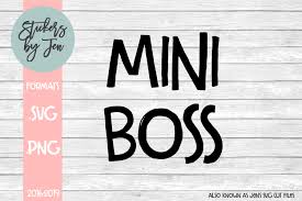 Download Mini Boss Graphic By Stickers By Jennifer Creative Fabrica PSD Mockup Templates