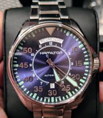 If an automatic watch is not moved or worn daily, it will stop, and will need to be restarted manually. Sold Hamilton Khaki Aviation Pilot Day Date Automatic Blue Dial H64615145 Omega Forums