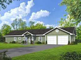 Hpm Home Plans Home Plan 001 2263 Ranch House Exterior Ranch House Craftsman House Plans