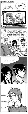 It is only under a certain circumstance that they do that, like expressing emotions and stuff. Watching Anime Hmm T Can Be Helped Ts Funny How These Char Acters Have Light Color Ful Hair And Big Eyes While You Guys All Have Squinty Eyes And Black Hair é©´