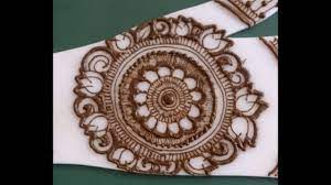 Amazing peacock mehndi design ideas for armband. Traditional Circular Henna Design Traditional Patch In Mehndi Design Youtube