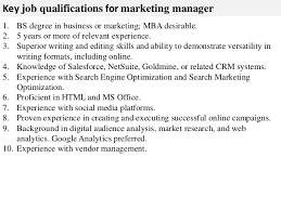 > why should you use marketing manager job description templates? Job Responsibilities Marketing Manager