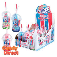 Icee Dip N Lik Lollipop With Candy Powder 12ct In 2020 Sour Candy Swirl Lollipops Lollipop
