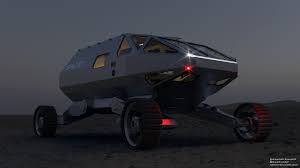 The rover weighs around 200 kilograms (about 440 pounds). Human Mars Concept Art