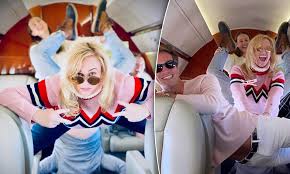 Wilson, 40, proudly showed off her new fella jacob busch, 29, at prince albert's planetary health gala in. Rebel Wilson And Boyfriend Jacob Busch Get Up To Mischief On A Private Jet Daily Mail Online