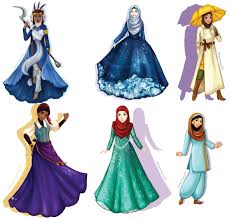 Bay Area Artist Reimagines Disney Characters With The Hijab Kqed Pop Kqed Arts Hijab Cartoon Princess Cartoon Muslim Character