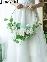 Choose a wedding bouquet that matches your personality and adds a beautiful touch to your special day. Janevini Rose Articielle White Wedding Bouquet Green Bridesmaid Flower Bride Hand Wreath Artificial Bridal Bouquet Mariage Blanc Wedding Bouquets Aliexpress