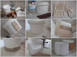 Diy Plastic Container And Clothespins Into A Storage Basket Clothes Pins Storage Baskets Beautiful Storage