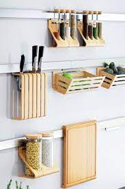 Floating Objects Wooden Kitchen Accessories Small Kitchen Storage Home Decor