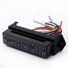 12 volt fuse box holder 6 poles way for jeeps tractors. Kkmoon 12 Way Dc 12v Volt Fuse Box 24v 32v Circuit Car Trailer Auto Blade Fuse Box Block Holder Atc Ato 2 Input 12 Ouput Wire Fuse Box Blade Fuse Boxfuse Box Wiring Aliexpress