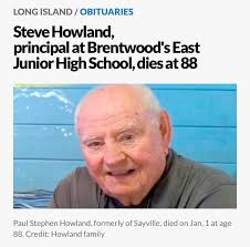 For most people, being wounded by a gunman while trying to protect others  would be the defining moment of one's life. But Steve Howland, formerly of  Sayville, had much more in life