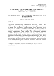 Jelaskan cabaran yang dihadapi oleh negara untuk mengekalkan keamanan dan kemakmuran (5m). Pdf Realiti Kepelbagaian Kaum Ke Arah Perpaduan Nasional Pasca Merdeka