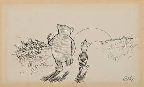 What's the best way to say sorry to a teddy bear? Winnie The Pooh And Piglet Pencil Drawing Novocom Top