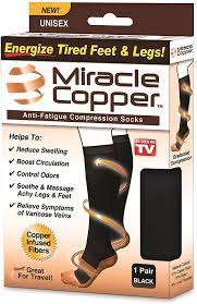 Miracle Copper Anti Fatigue Compression Socks Amazon Co Uk Clothing