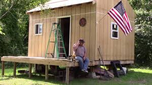 A 12x32 cabin has a 28' room. 12x16 Off Grid Cabin Pt 15 Deck Boards Good News Youtube