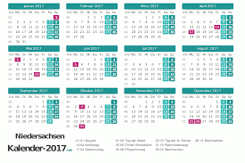Kalender 2021 österreich zum ausdrucken als pdf. Kalender 2017 Niedersachsen