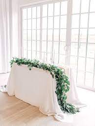 Eucalyptus Garlands Weddings Rustic Farmhouse Bridal Baby Shower Silver Dollar Willow Seeded For Sale In Bellflower Ca Offerup Sweetheart Table Wedding Wedding Table Settings White Wedding Table Setting