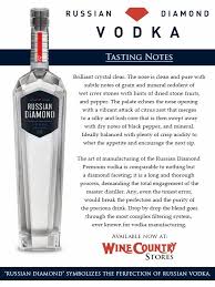 Wine Country New Jersey New Item Russian Diamond Vodka Vodka Stuffed Peppers Stone Fruits