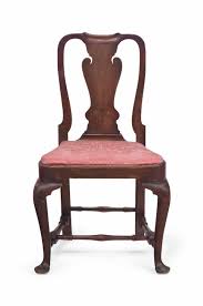 Queen anne dining table and chairs. A Queen Anne Walnut Side Chair